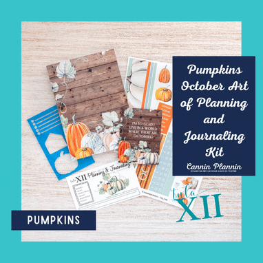 Pumpkins October Art of Planning and Journaling Kit